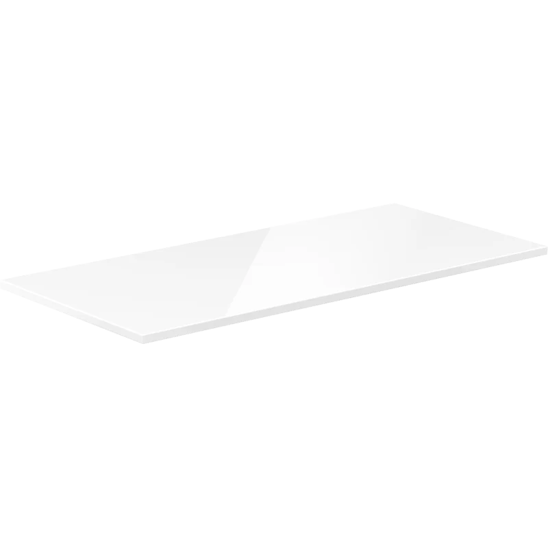 Benkeplate Bad 100 cm, Hvit Høyglans, Mexen Uni - 91AXX-1004-464-18-00