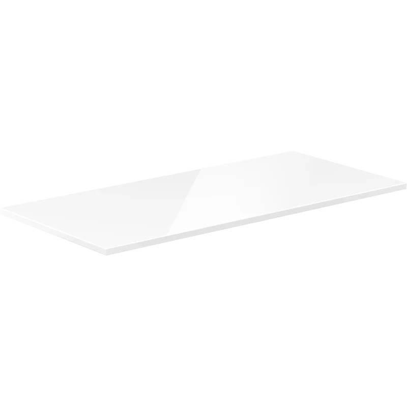 Benkeplate Bad 110 cm, Hvit Høyglans, Mexen Uni - 91AXX-1104-464-18-00