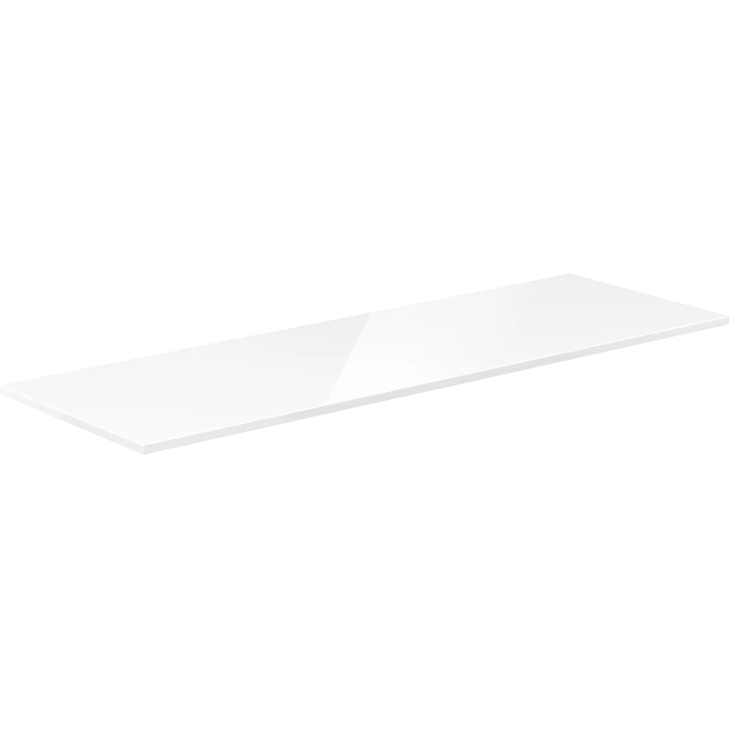 Benkeplate Bad 140 cm, Hvit Høyglans, Mexen Uni - 91AXX-1404-464-18-00