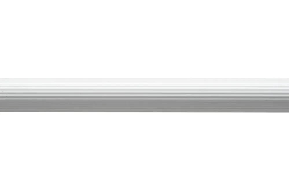 Hvit teleskopisk dusjgardinstang 110 - 195 cm