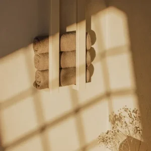 Nali håndkleholder 2 stk. - Krem