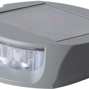 1852 Bryggelys/vegglys alu LED m/solcelle