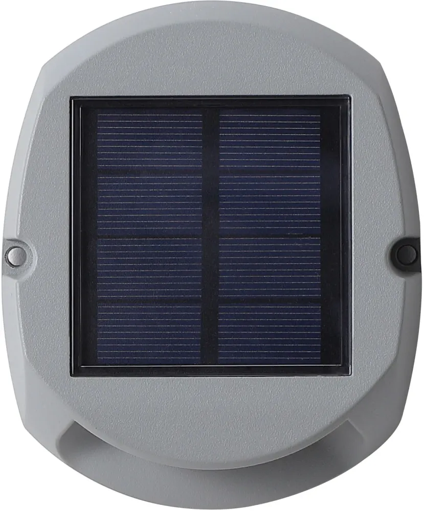 1852 Bryggelys/vegglys alu LED m/solcelle