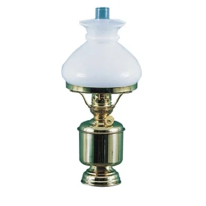 DHR, 8817O/E bordlampe i messing med opalglass, 230V, E14