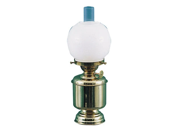 DHR, 8818/O bordlampe med messingsokkel og opalglass, 230V E14