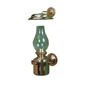 DHR, 8917/O Hyttelampe, messing, kardanledd, 350 ml, Nederland