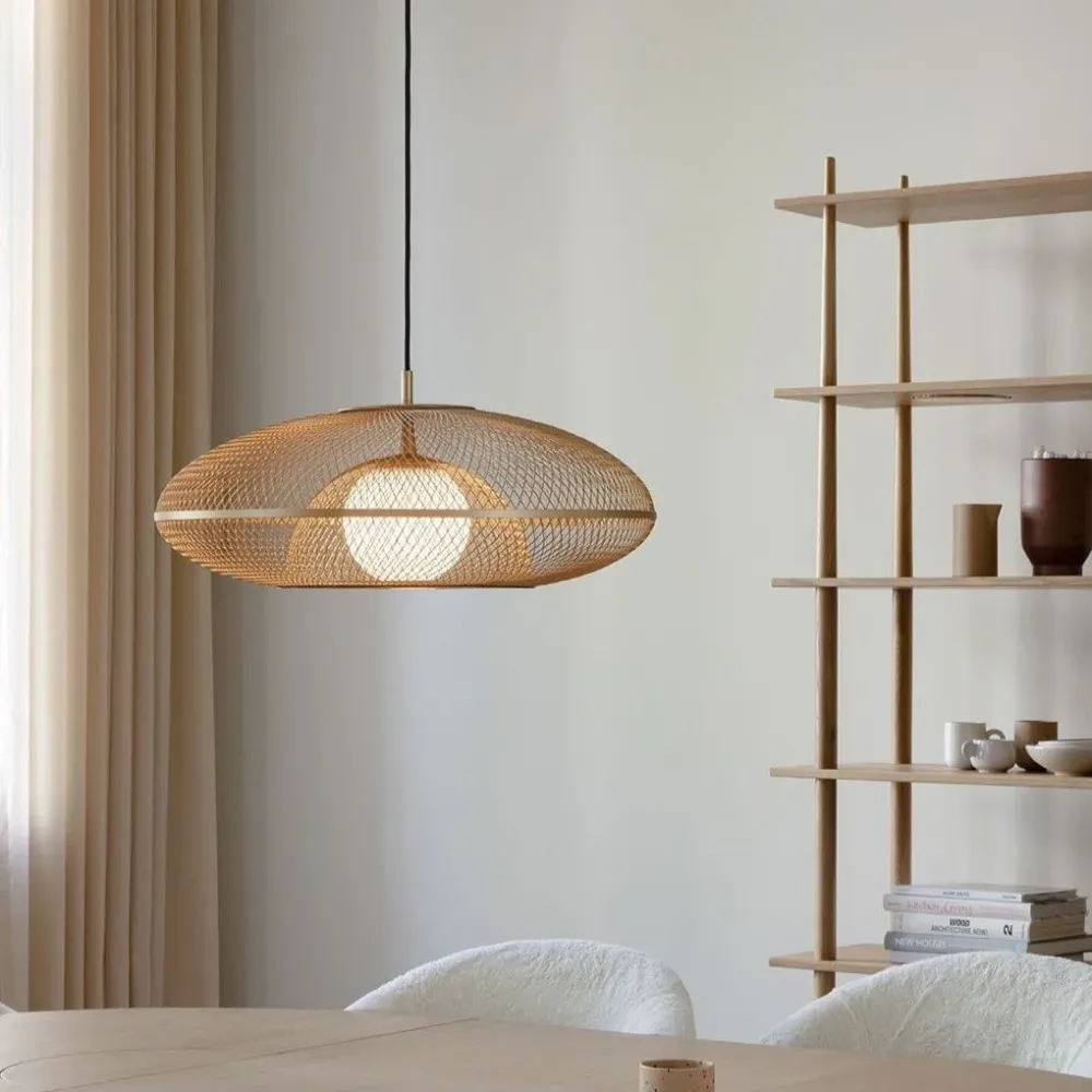 Faraday pendellampe large Ø60 - børstet messing