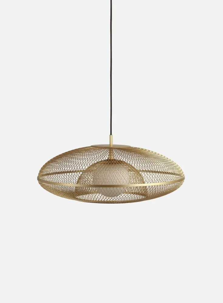 Faraday pendellampe large Ø60 - børstet messing