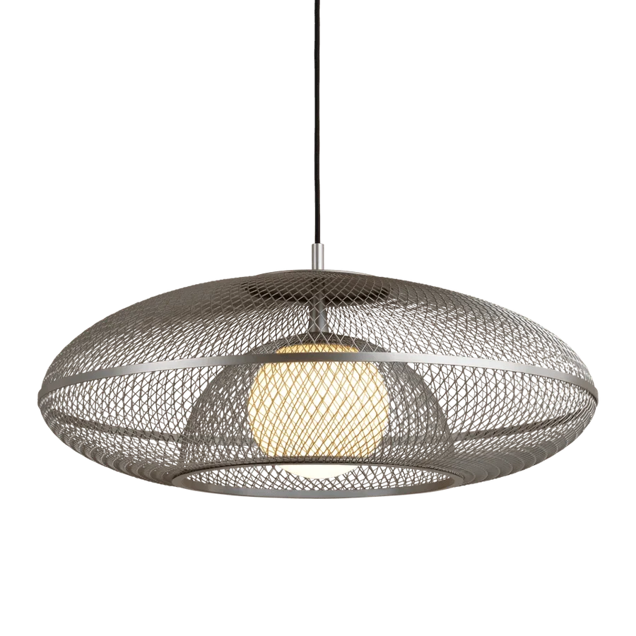 Faraday taklampe large Ø60 - Børstet stål. NYHET