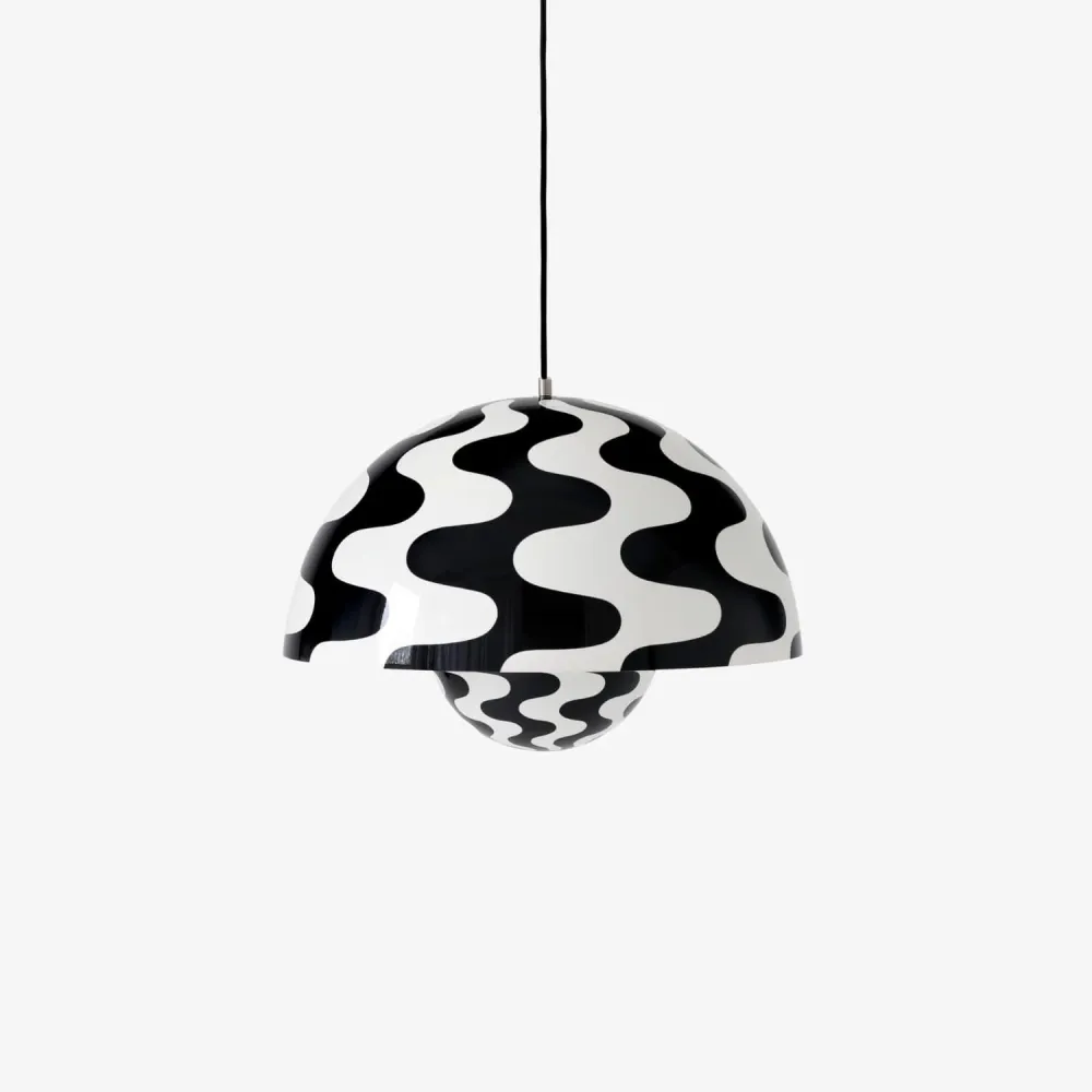 Flowerpot Taklampe Black and White VP2 Ø:50 cm