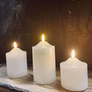 LED Alterlys - Gaveeske med 3 stk. - inkl. fjernkontroll