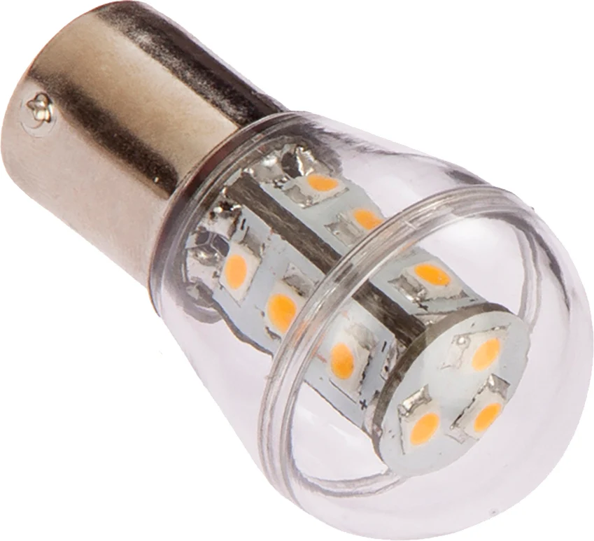 LED pære m/kuppel BA15S