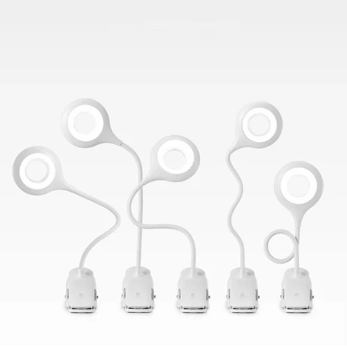 Mini trådløs LED leselampe Wozinsky, klemme + USB-C-kabel
