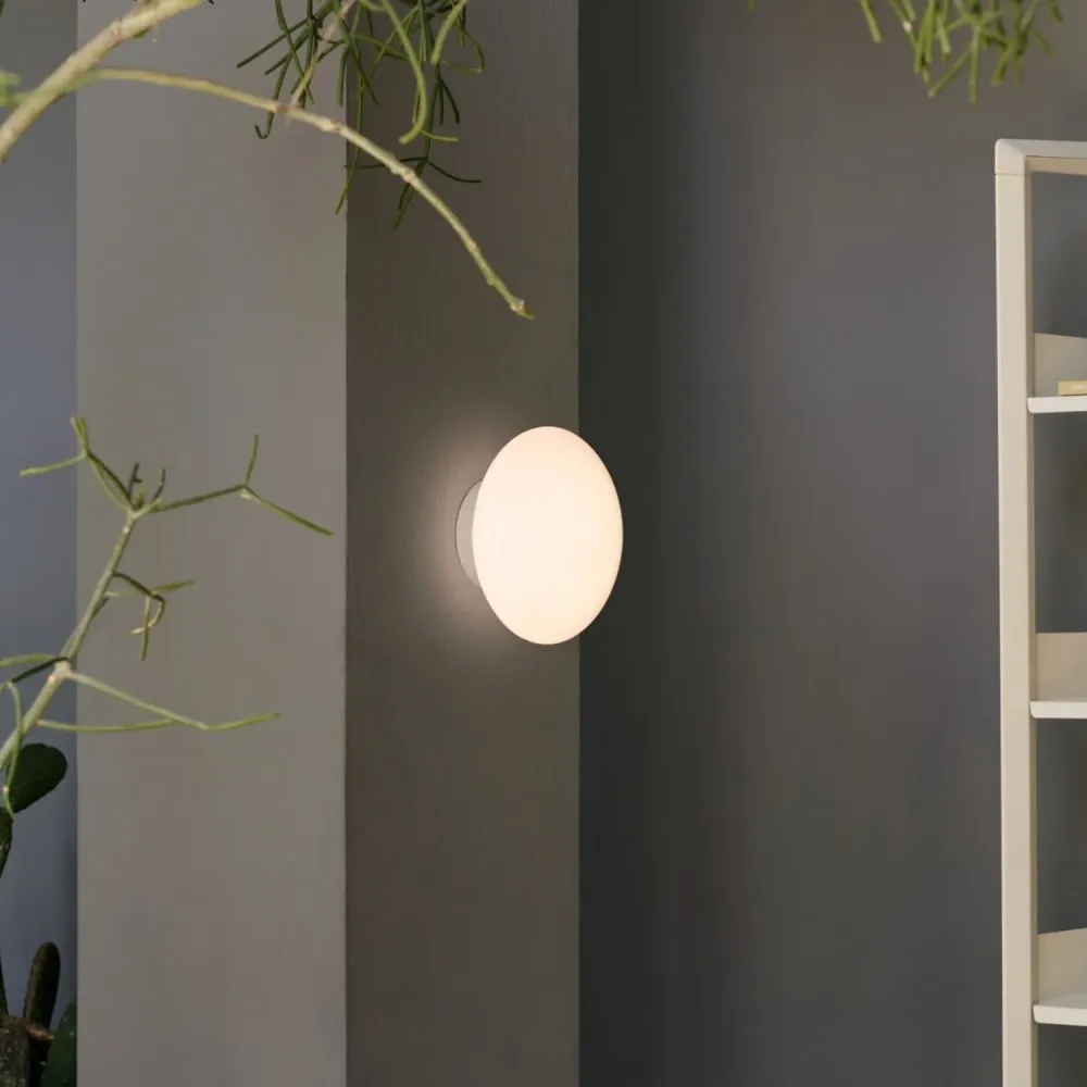 Mist Taklampe Matt Hvit AP22 Ø:25 cm