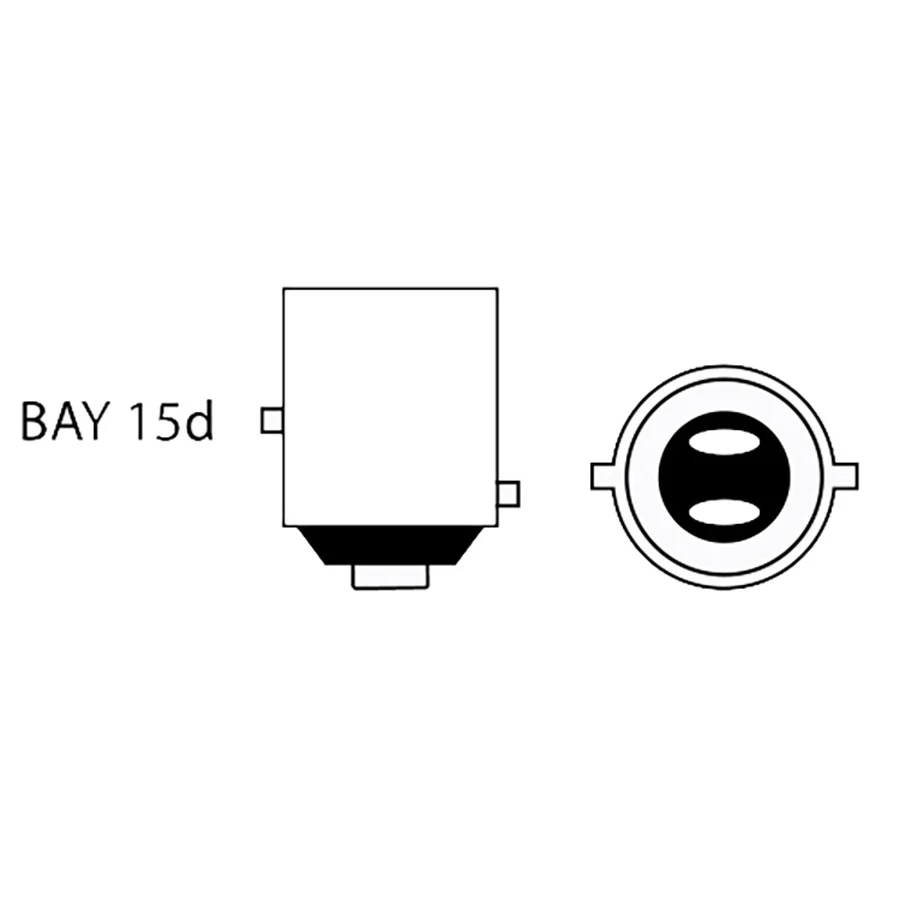 NauticLed LED Lanternepære Tricolor BAY15D