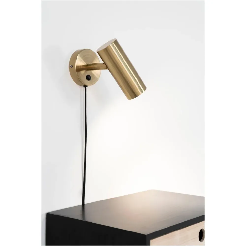 Paris vegglampe messing