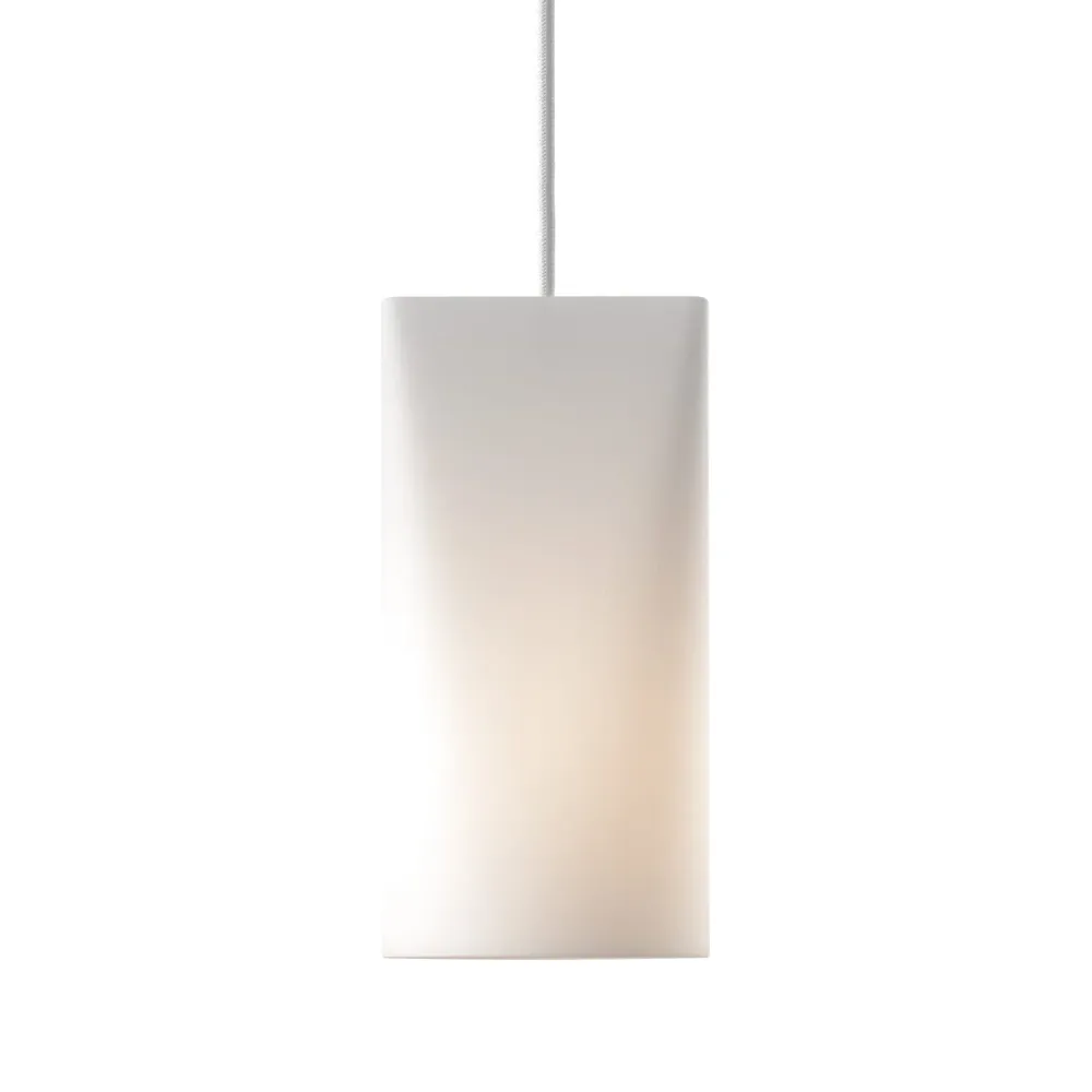 Taklampe Keramikk Narrow White