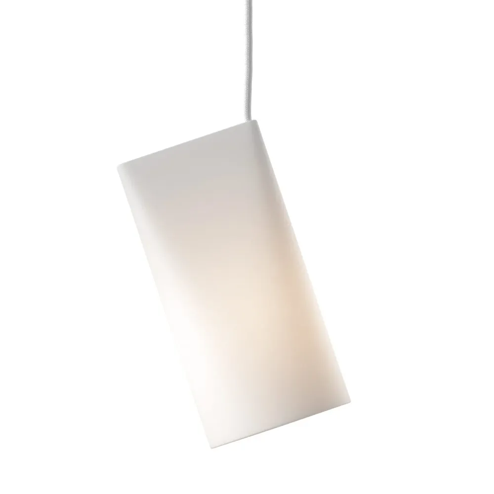 Taklampe Keramikk Narrow White