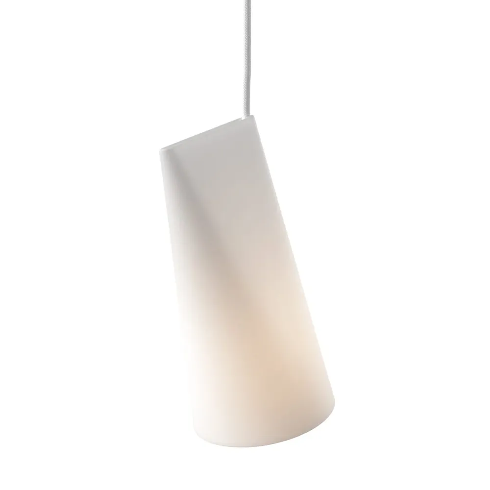 Taklampe Keramikk Narrow White