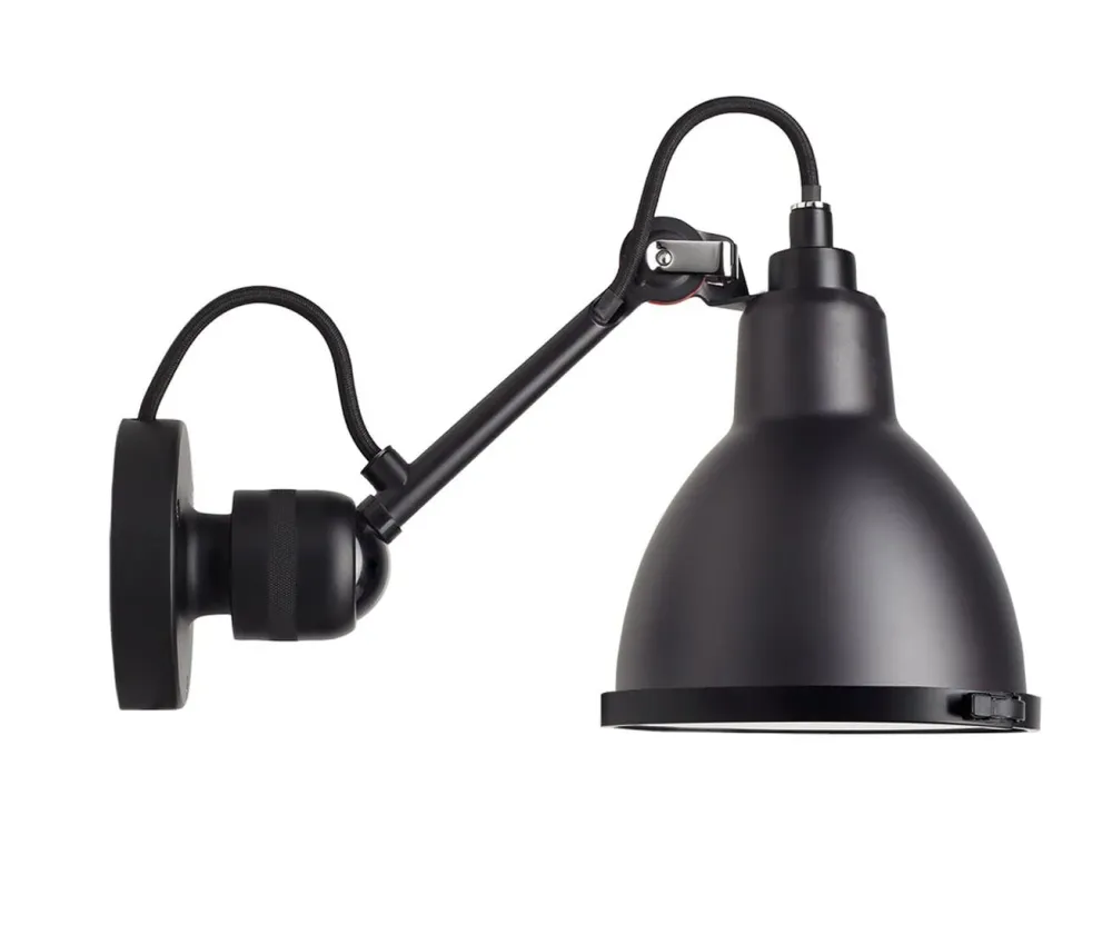Vegglampe No 304 til Baderom Svart/Svart