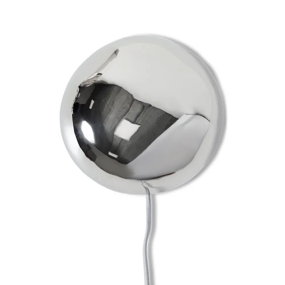 Vegglampe Orb Chrome