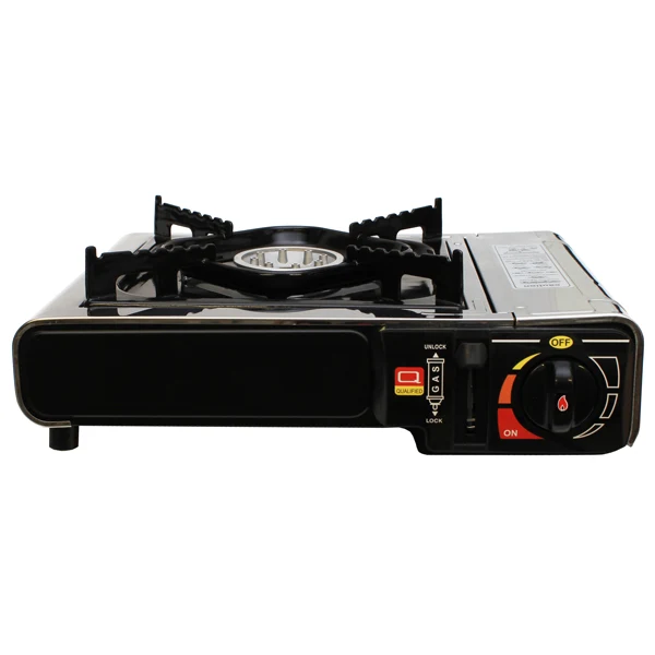 1852, Mini komfyr/gassbrenner, 1 brenner, 2,5 kW, Rustfritt stål, m/koffert