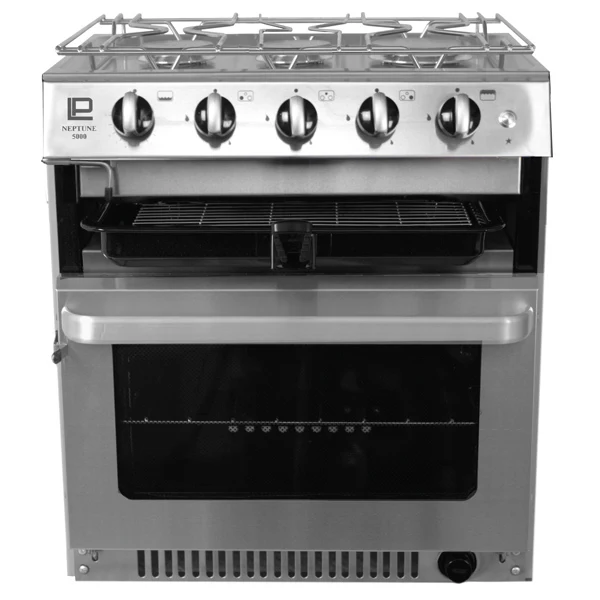 Gasskomfyr Neptune 5000 med stekeovn, 3 brennere og grill