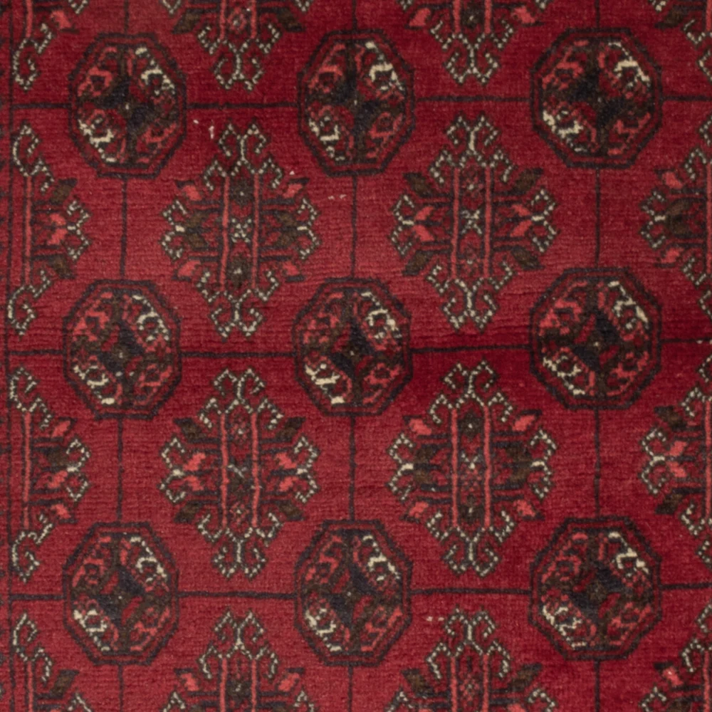 Afghansk teppe - 118 x 57 cm - mørk rød