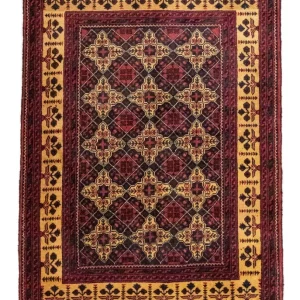 Afghansk teppe - 143 x 105 cm - blå