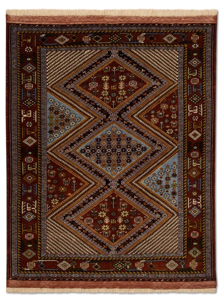 Afghansk teppe - 148 x 118 cm - brun