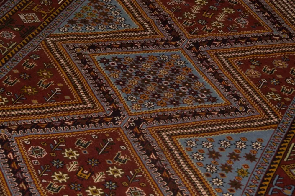 Afghansk teppe - 148 x 118 cm - brun