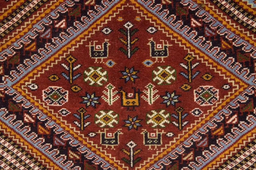 Afghansk teppe - 148 x 118 cm - brun