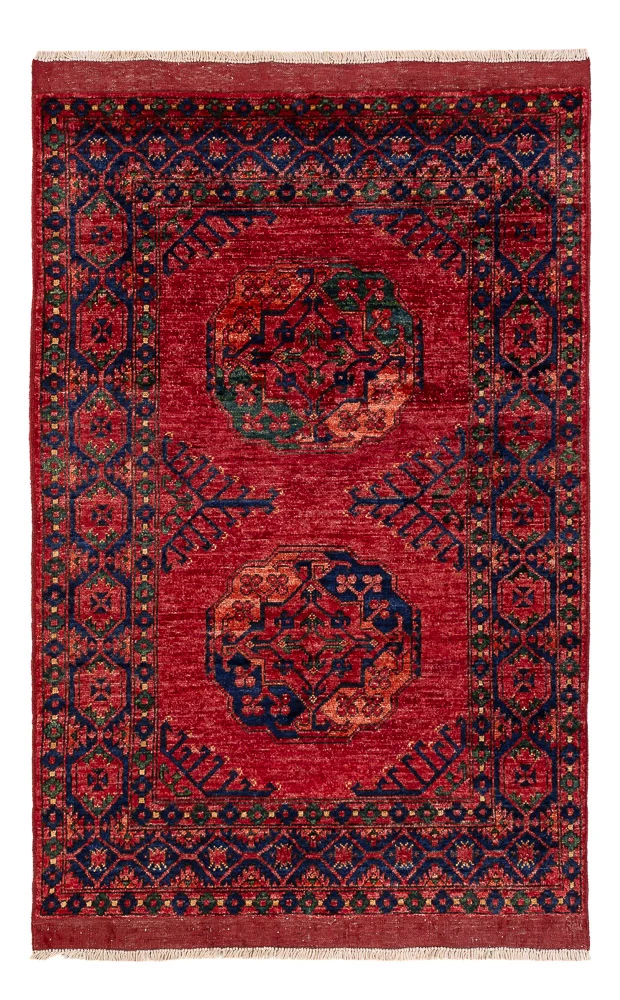 Afghansk teppe - 150 x 100 cm - rød