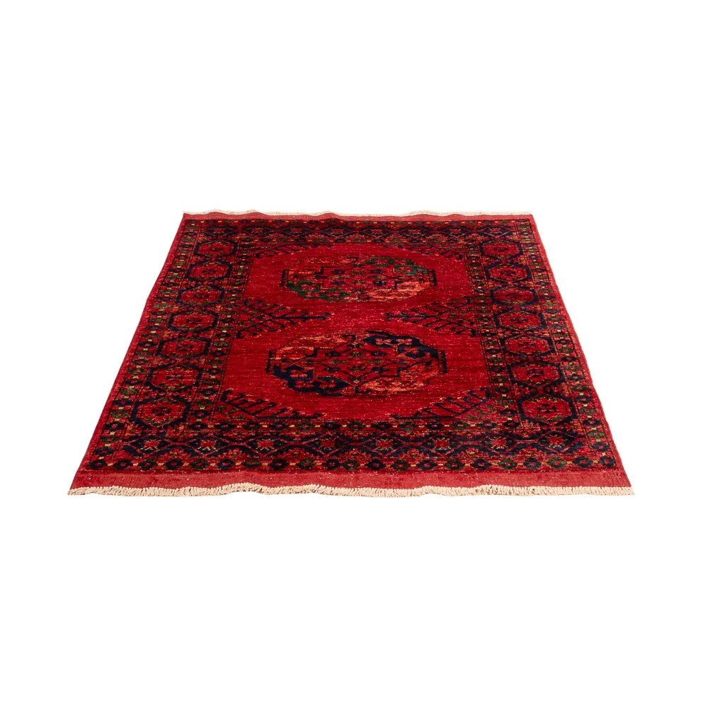 Afghansk teppe - 150 x 100 cm - rød