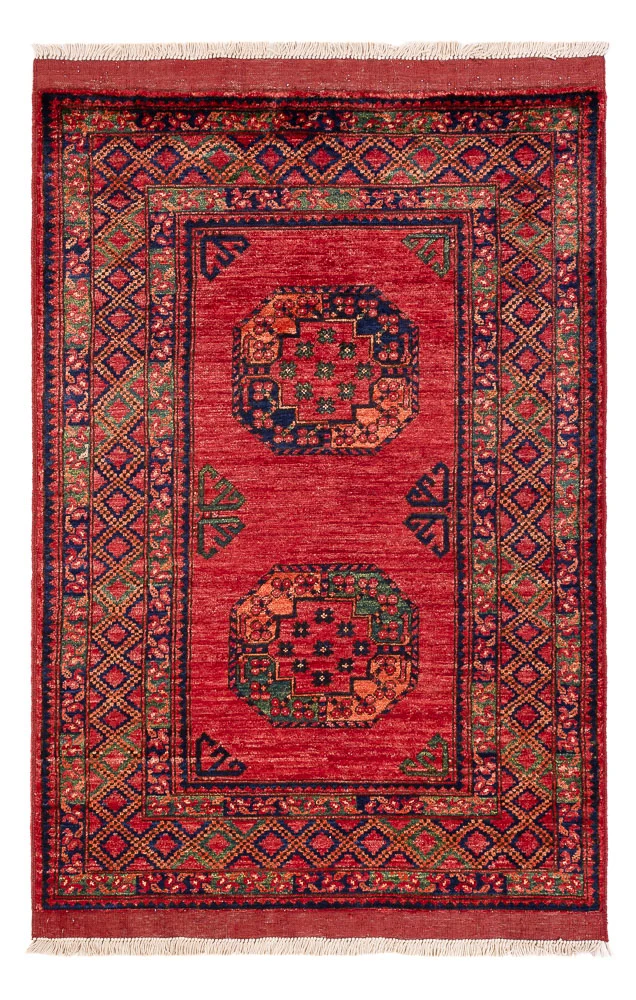 Afghansk teppe - 151 x 101 cm - rød