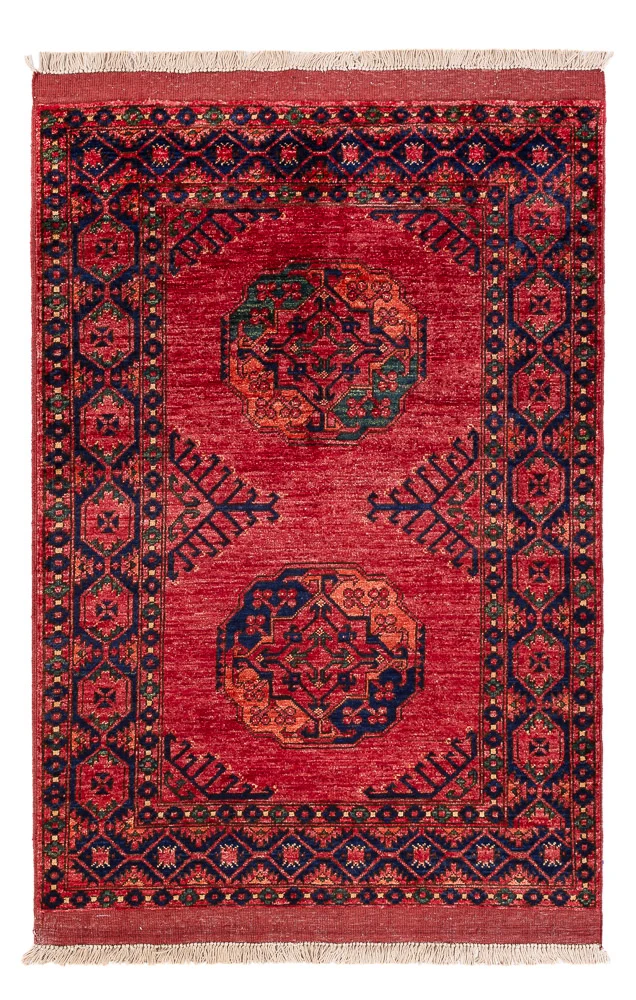 Afghansk teppe - 151 x 102 cm - rød