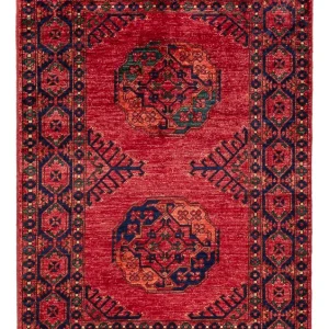 Afghansk teppe - 151 x 102 cm - rød
