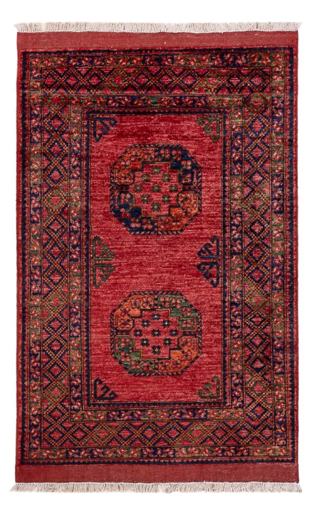 Afghansk teppe - 151 x 103 cm - rød