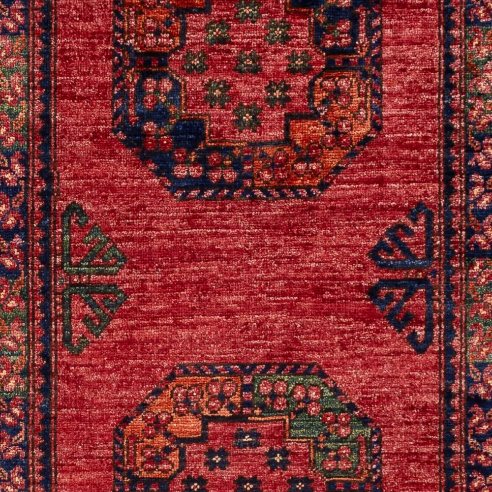 Afghansk teppe - 151 x 103 cm - rød