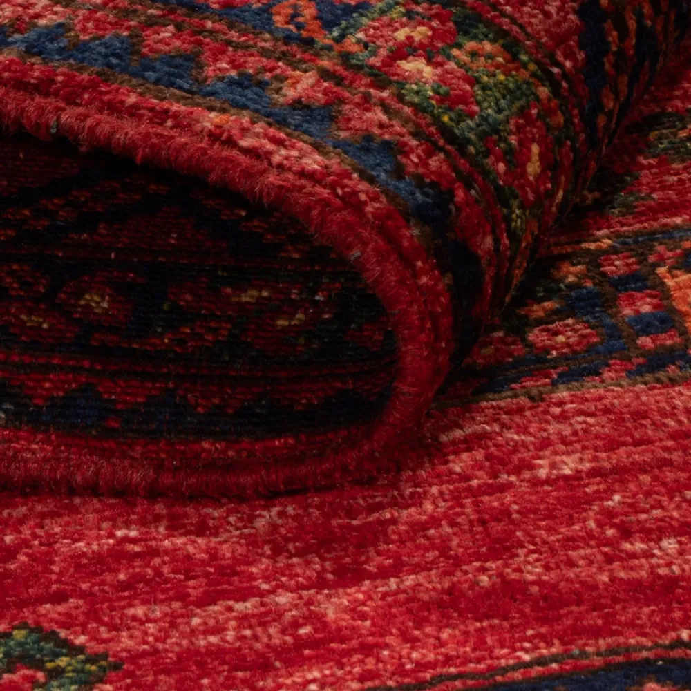 Afghansk teppe - 151 x 103 cm - rød