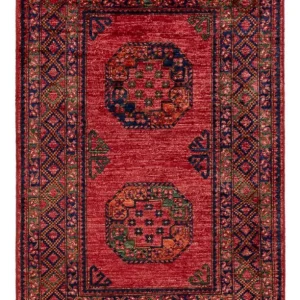 Afghansk teppe - 151 x 103 cm - rød