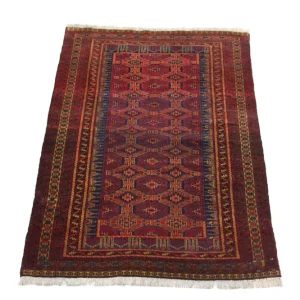 Afghansk teppe - 152 x 95 cm - rød