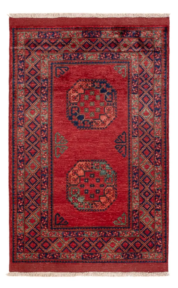 Afghansk teppe - 153 x 103 cm - rød