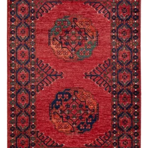 Afghansk teppe - 153 x 103 cm - rød