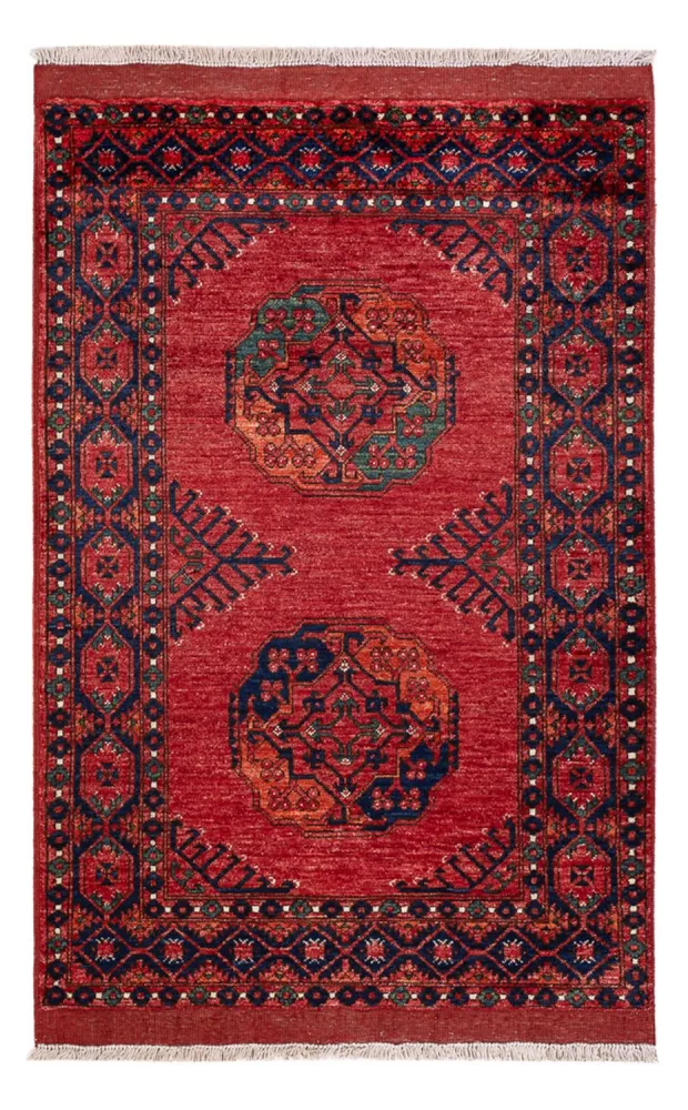 Afghansk teppe - 153 x 103 cm - rød