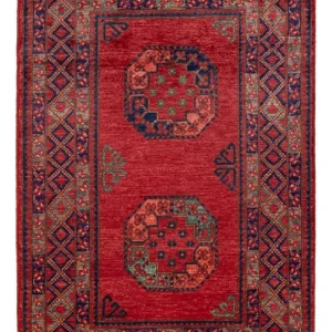 Afghansk teppe - 153 x 103 cm - rød