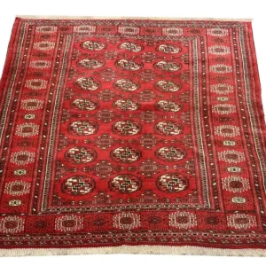 Afghansk teppe - 154 x 114 cm - rød