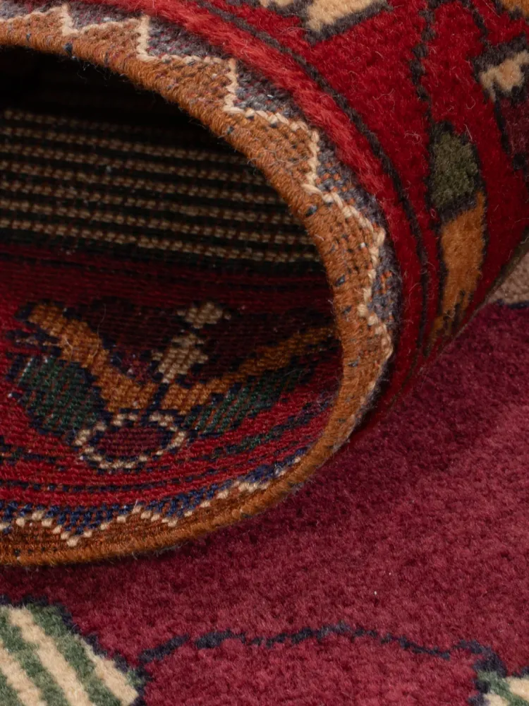Afghansk teppe - 154 x 94 cm - karamell