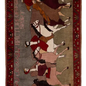 Afghansk teppe - 154 x 94 cm - karamell