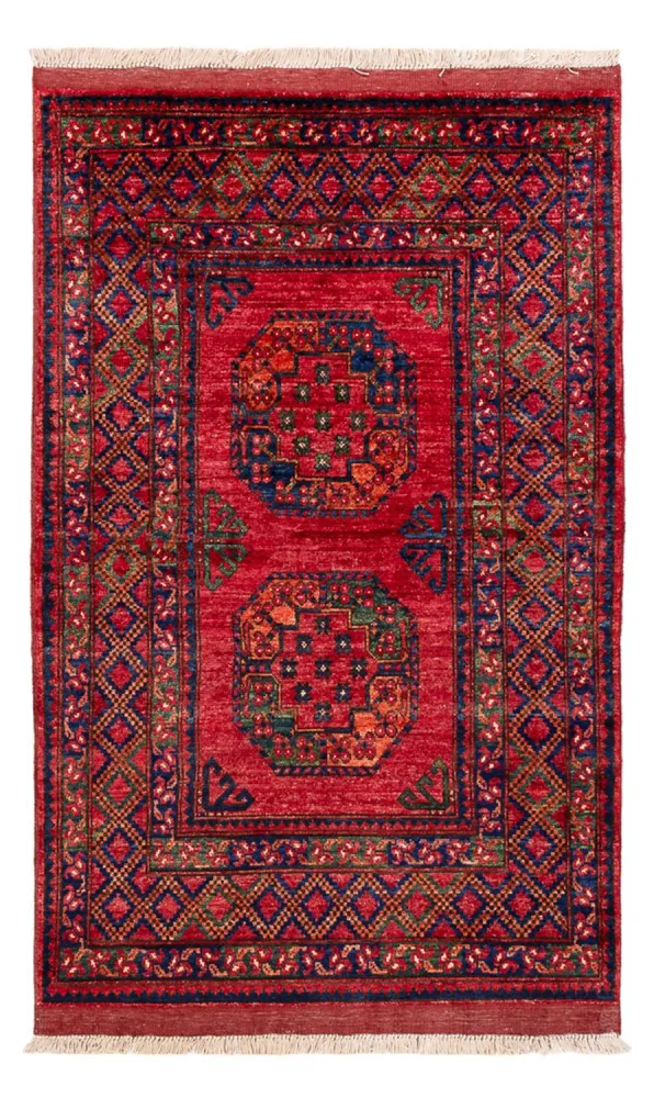 Afghansk teppe - 155 x 100 cm - rød